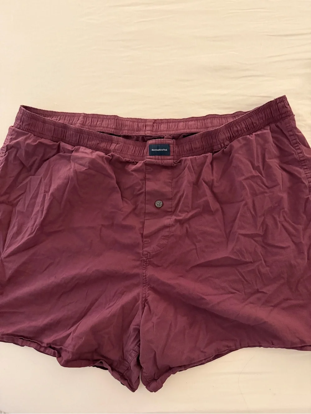 Abercrombie & Fitch Men's Wine Red Athletic Boxer Shorts